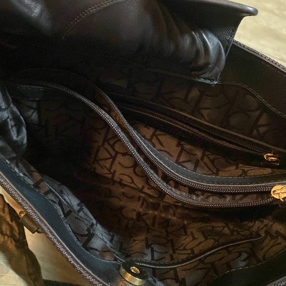 Calvin Klein floral black handbag C - Picture 6 of 6